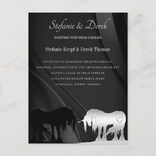 The Mystical Unicorn Wedding Invitation Postcard