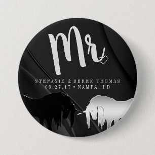 The Mystical Unicorn Wedding (Mr) 3 Inch Round Button