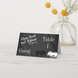The Mystical Unicorn Wedding (When Husband met) Place Card