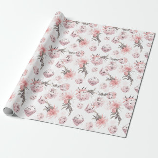 The Mystical White RPG Dice Wrapping Paper