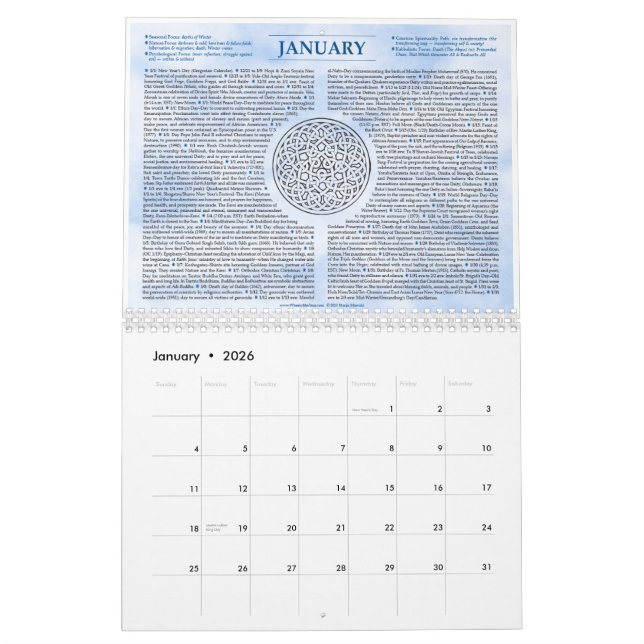 The Mystic's Wheel of the Year 2014 Calendar (Jan 2026)