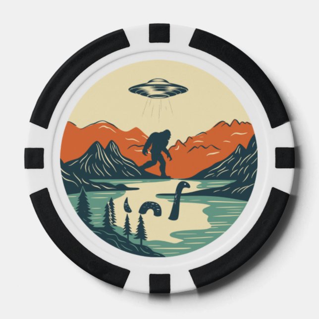 The Mythical Backdrop Poker Chips (Front)
