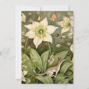 The Mythical World of the Whiskered Deer Mouse Holiday Card