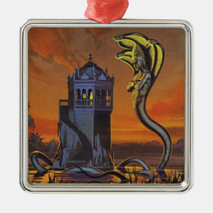 The Naga-King (colour litho) Metal Ornament