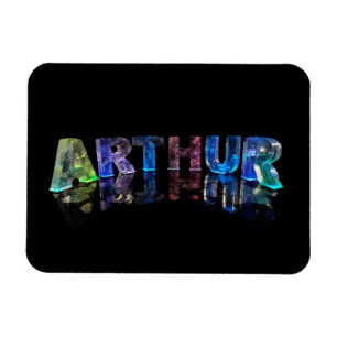 The Name Arthur in Lights Magnet