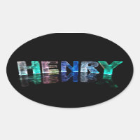 The Name Henry in 3D Lights (Photograph)