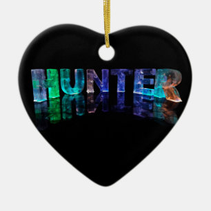 The Name Hunter in 3D Lights (Photograph) Ceramic Ornament