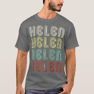 The Name Is Helen In Funny Retro Vintage Disco T-Shirt