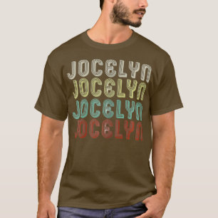 The Name Is Jocelyn In Funny Retro Vintage Disco T-Shirt