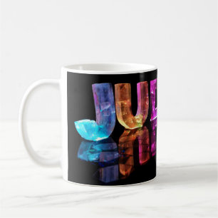 The Name Judith in 3D Lights (Photograph) Coffee Mug
