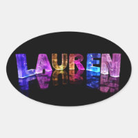 The Name Lauren in 3D Lights (Photograph)