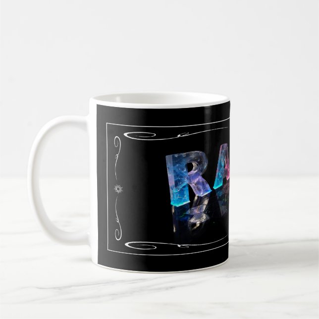 The Name Ralph in 3D Lights (Photograph) Coffee Mug (Left)