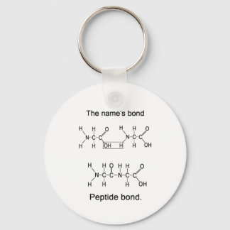 The name's bond, peptide bond keychain