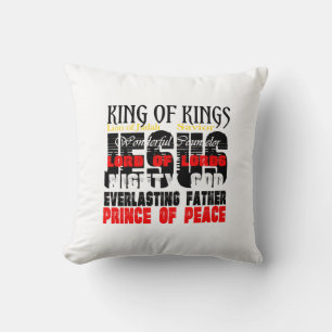 The Names Of Jesus Isaiah 9:6 Christian Throw Pillow