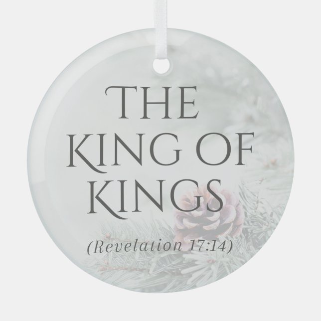 "The Names of Jesus" Ornament - The King of Kings (Front)