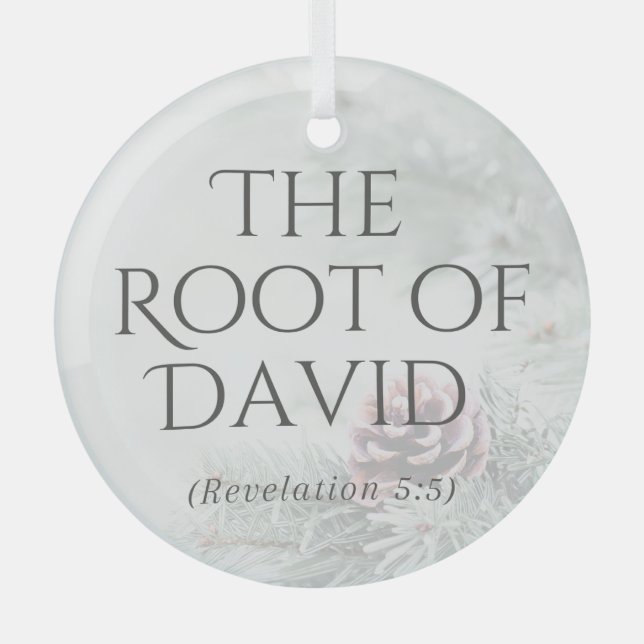 "The Names of Jesus" Ornament - The Root of David (Front)