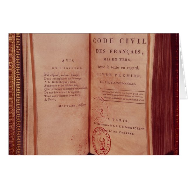 The Napoleonic Code (Front Horizontal)