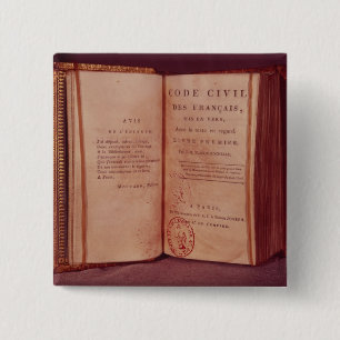 The Napoleonic Code 2 Inch Square Button