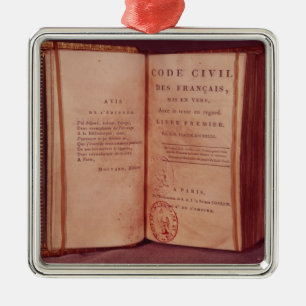 The Napoleonic Code Metal Ornament