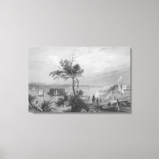 The Narrows from Fort Hamilton Canvas Print (Front)