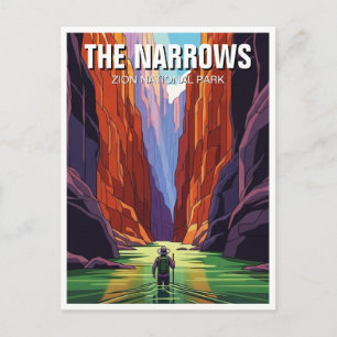 The Narrows in Zion National Park Utah Postcard