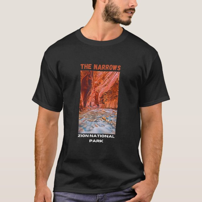 The Narrows Zion National Park Travel Hike Utah T-Shirt (Front)