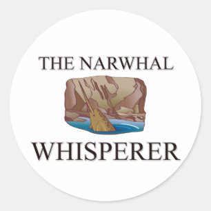 The Narwhal Whisperer Classic Round Sticker