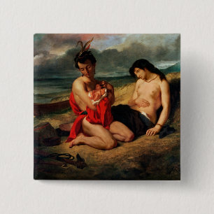The Natchez, c.1823-35 2 Inch Square Button
