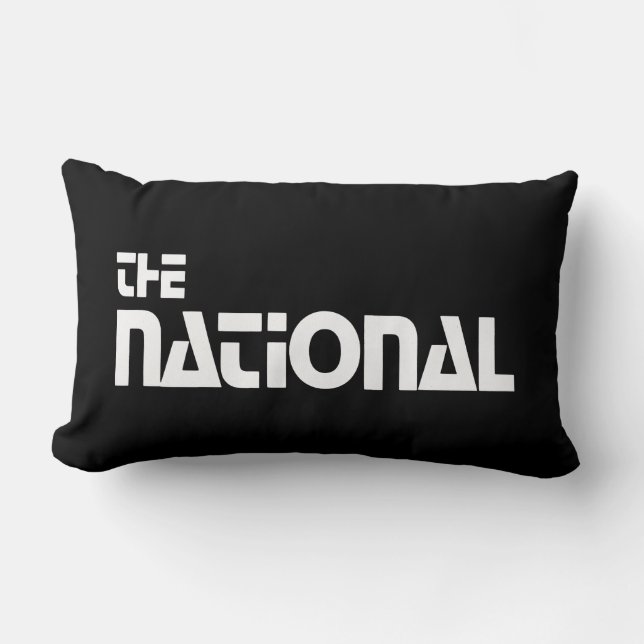 The National - 1980 promo graphic - White Lumbar Pillow (Front)