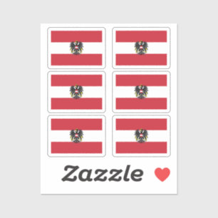 The national flag of Austria pack of 6