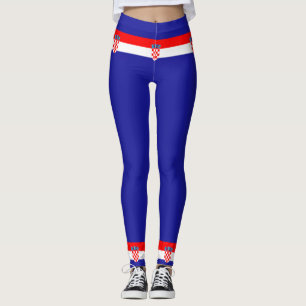 The National flag of Croatia Zastava Hrvatske Leggings