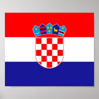 The National flag of Croatia Zastava Hrvatske