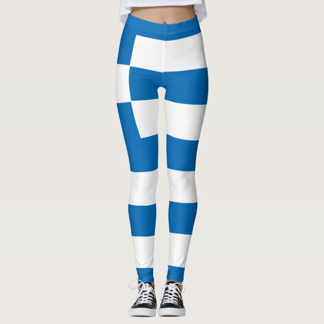 The National flag of Greece Leggings (Front)