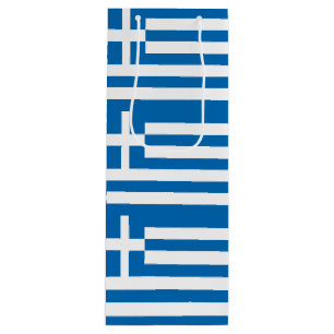The National flag of Greece Wine Gift Bag