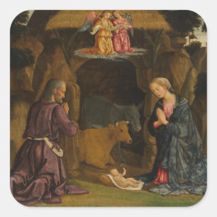 The Nativity, 1480s Square Sticker