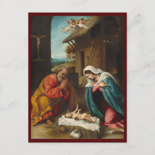 The Nativity 1523 Blue Beach Song™ Postcard