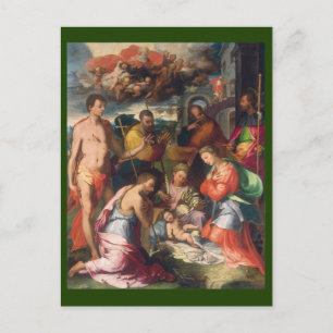 The Nativity 1534 Blue Beach Song™ Postcard