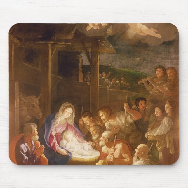 The Nativity at Night, 1640 Mouse Pad (Front)