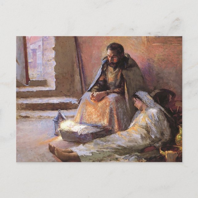 The Nativity By Gari Melchers Postcard (Front)