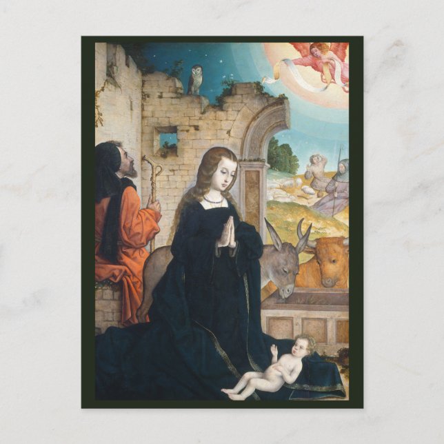 The Nativity c.1508 | Blue Beach Song™ Postcard (Front)