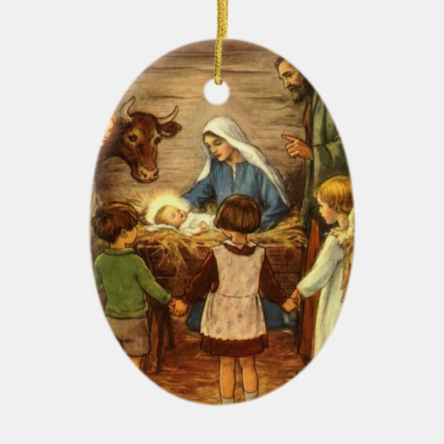 The Nativity - Christmas Ornament (Front)