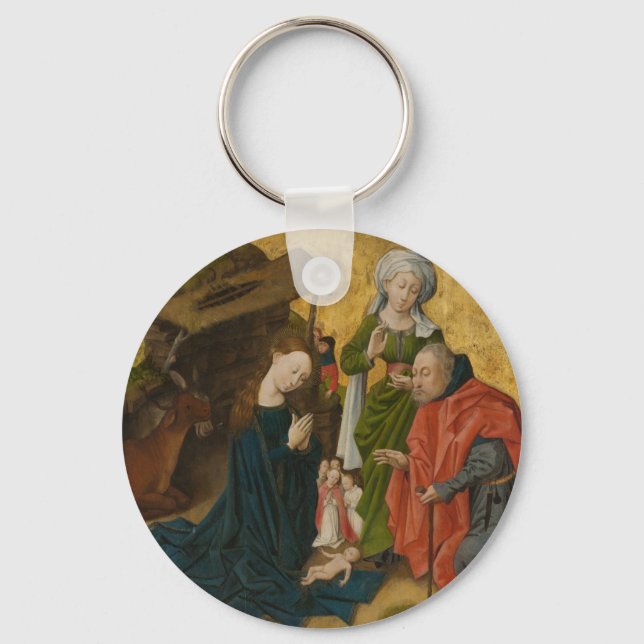 The Nativity, circa 1460 Keychain (Front)