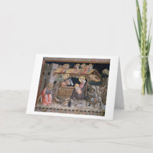The Nativity, detail from The life of the Virgin a Holiday Card