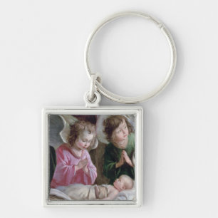 The Nativity, from the Buxtehude Altar, 1400-10 Keychain