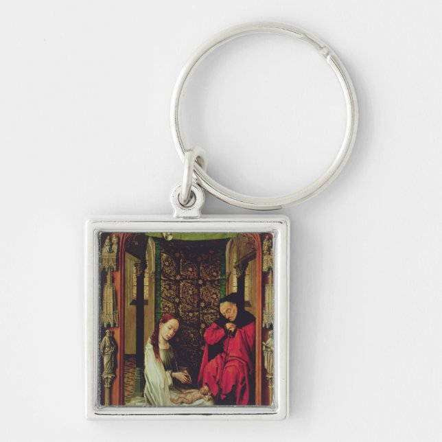 The Nativity, left wing of a triptych, c.1496 Keychain (Front)