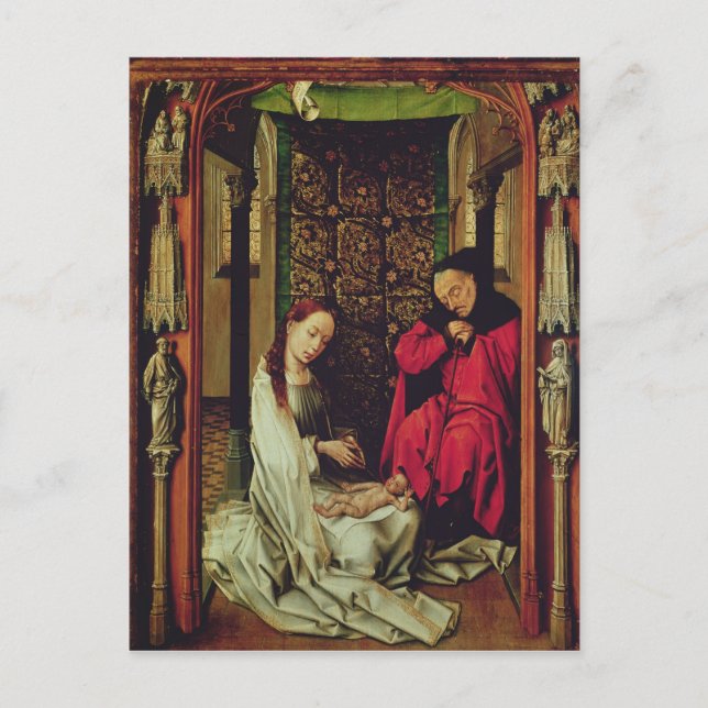The Nativity, left wing of a triptych, c.1496 Postcard (Front)