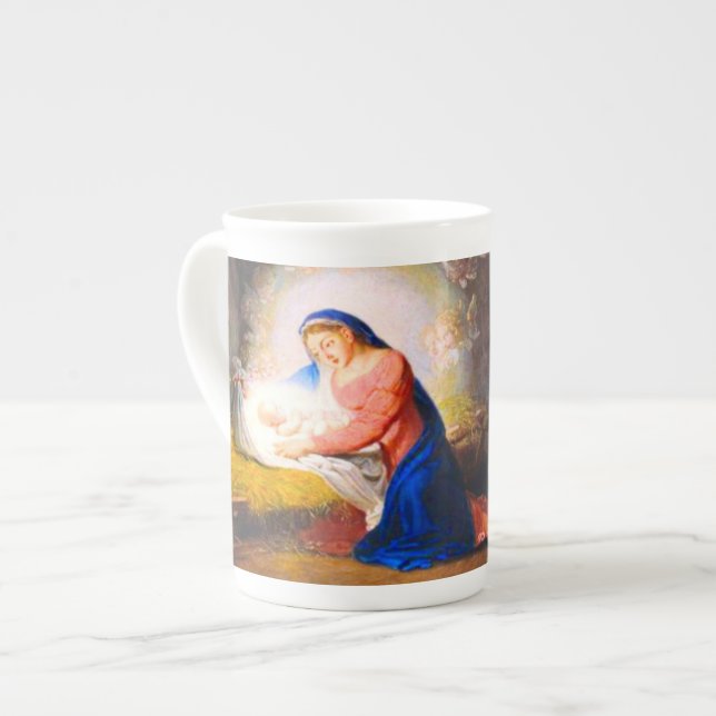 The Nativity of Christ Bone China Mug (Front Left)