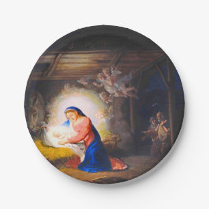 The Nativity of Christ Paper Plate