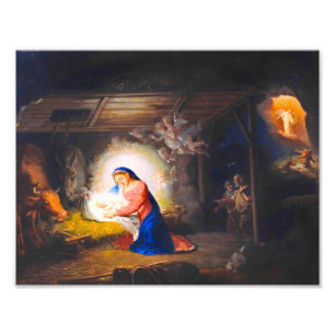 The Nativity of Christ Vladimir Borovikovsky Photo Print