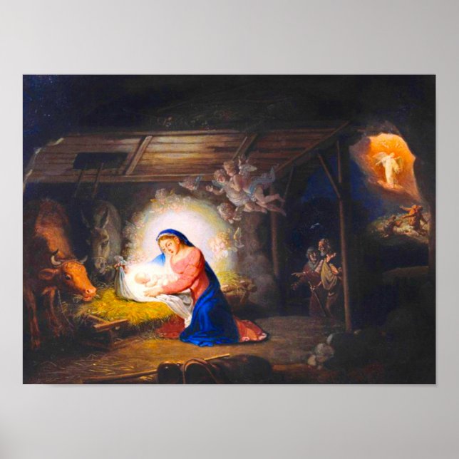 The Nativity of Christ Vladimir Borovikovsky Poster (Front)